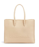 Coccinelle Myrtha Maxi Logo Shoppingväska betulla