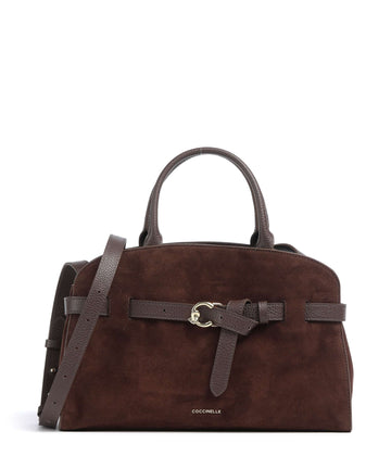 Coccinelle Sabine Suede Handväskor brunette
