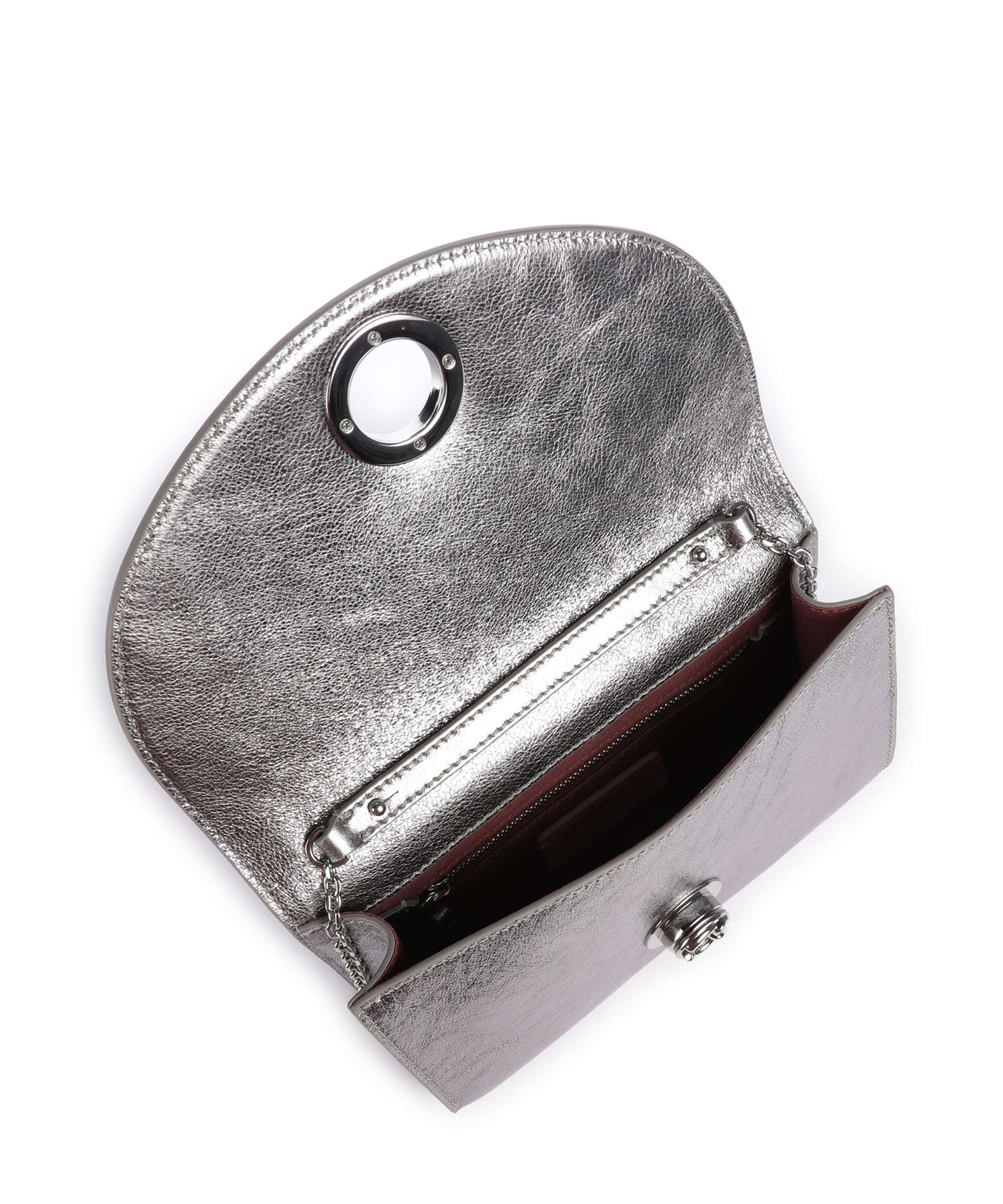 Coccinelle Nikla Smooth Crossbody bag steel