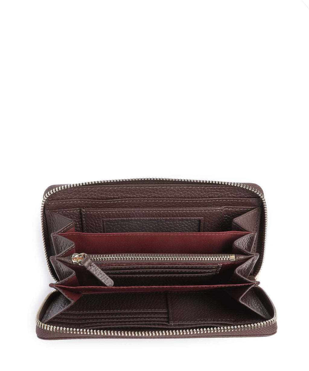 Coccinelle Metallic Soft Wallet brunette