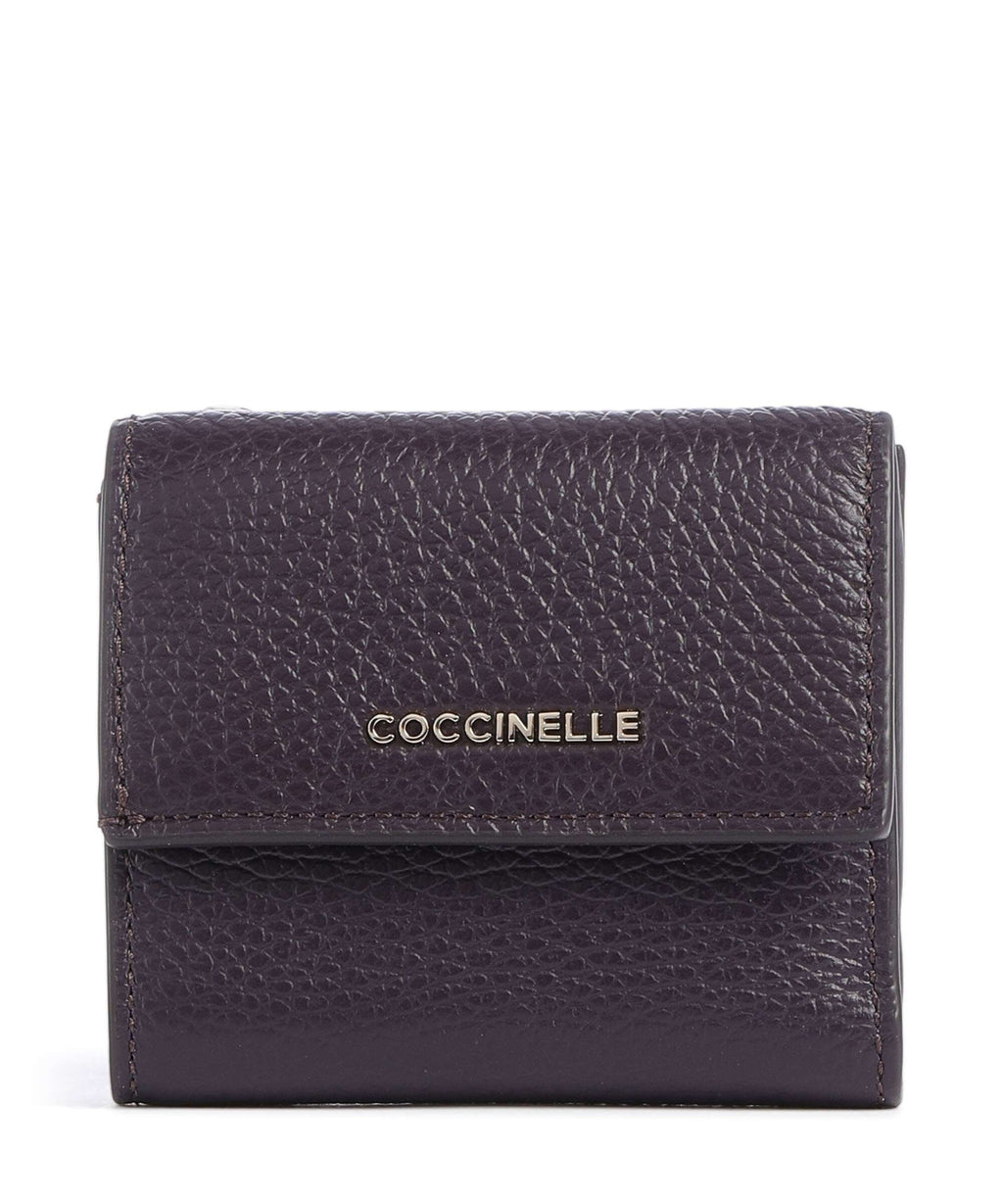 Coccinelle Metallic Soft RFID Wallet prune