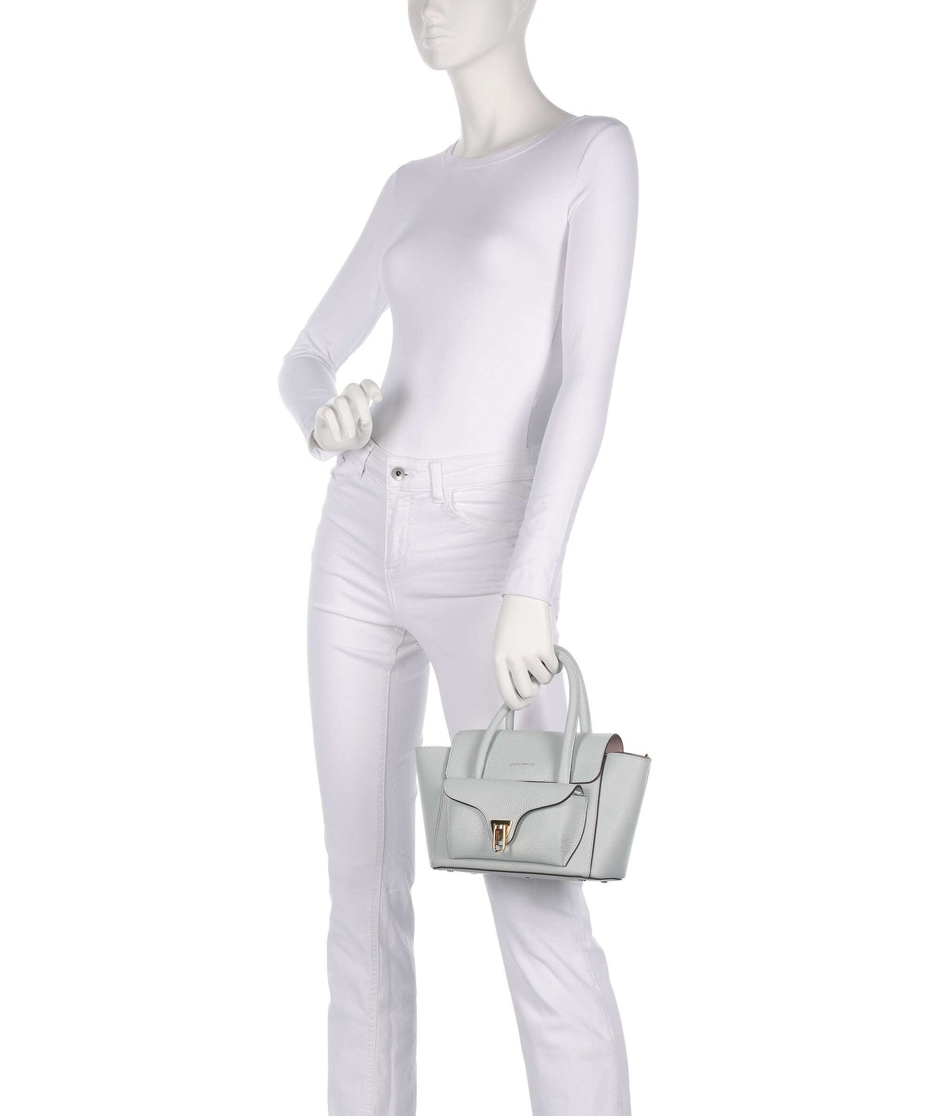 Coccinelle Beat Double Handbag snow