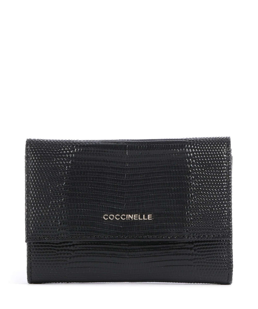 Coccinelle Metallic Lizard RFID Wallet noir