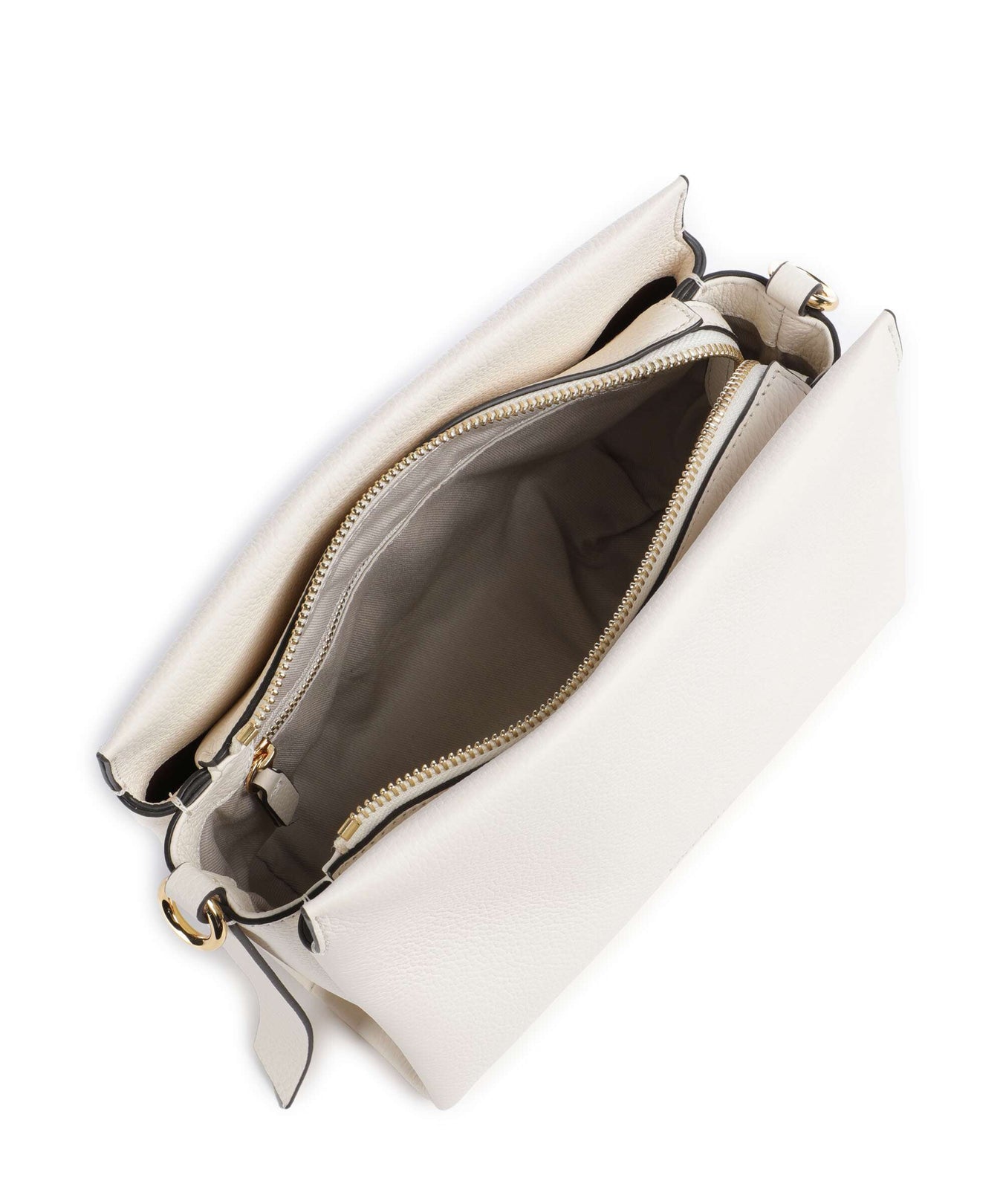 Coccinelle Boheme Grana Double Shoulder bag pearl/cognac