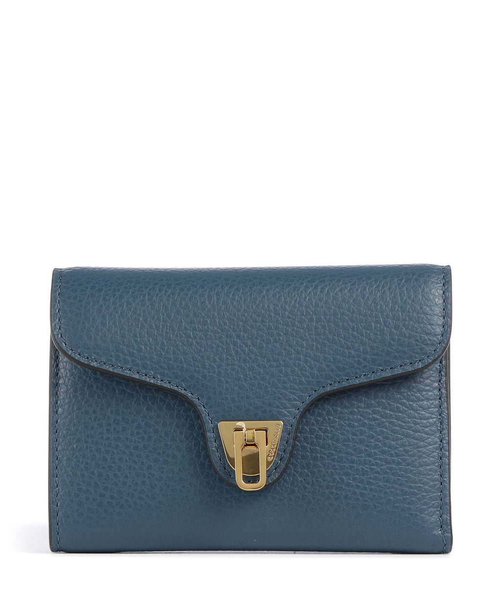 Coccinelle Beat Soft RFID Wallet deep blue