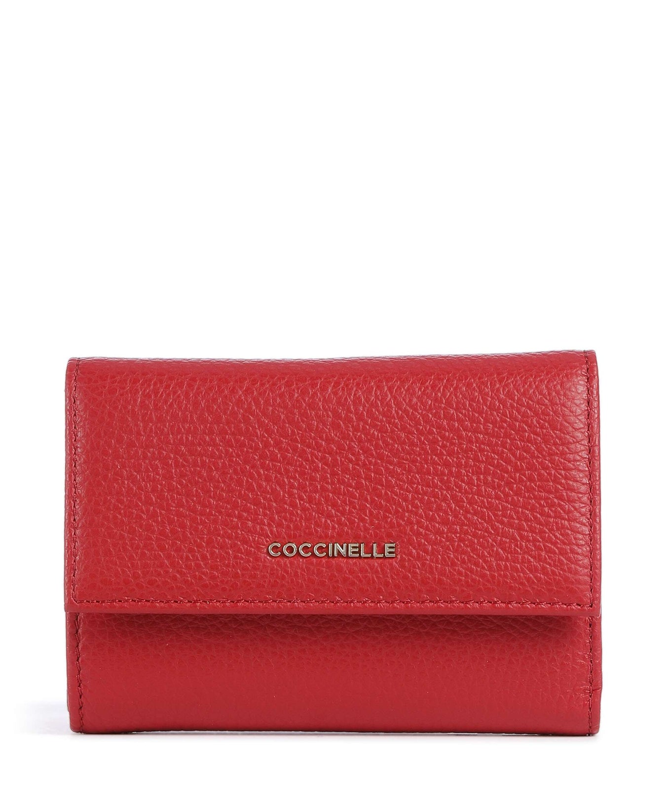 Coccinelle Metallic Soft RFID Wallet scarlet