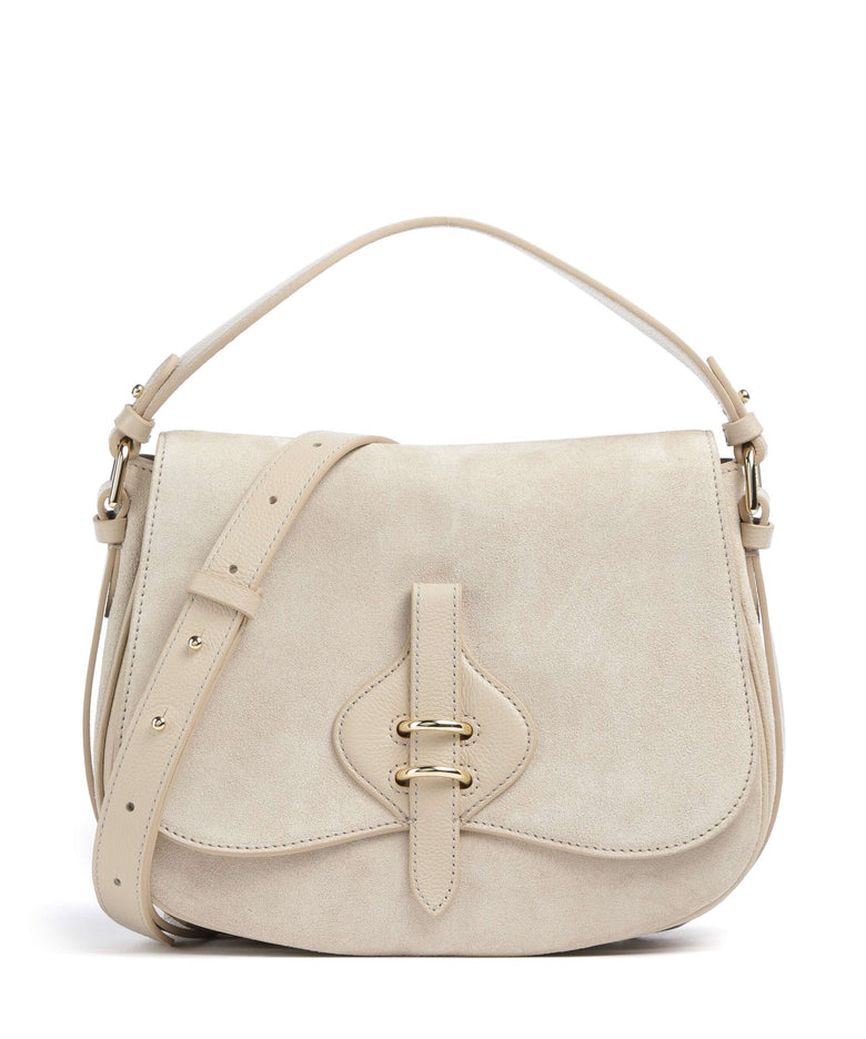 Coccinelle Mavery Suede Handbag sandshell