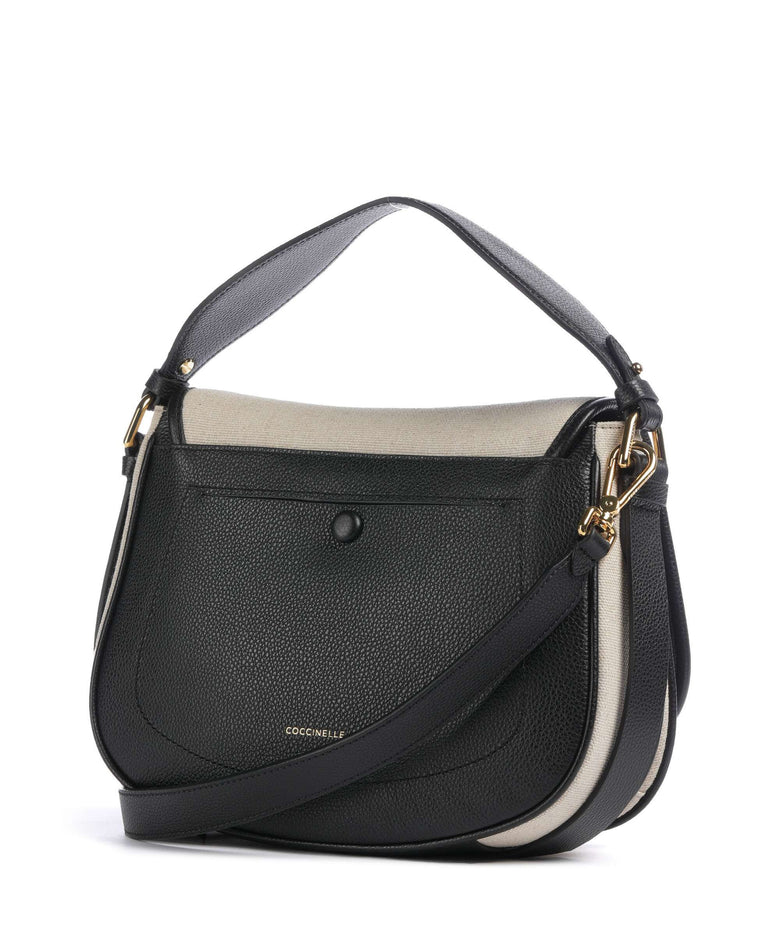 Coccinelle Mavery Canvas Handbag natural/noir