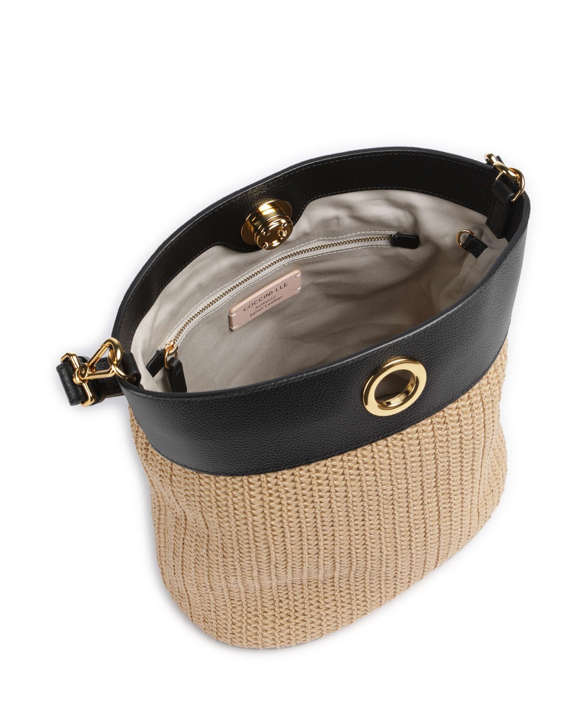 Coccinelle Nikla Bucket bag natural/noir