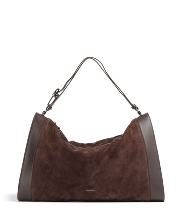 Coccinelle Elinor Suede Hobo väska brunette