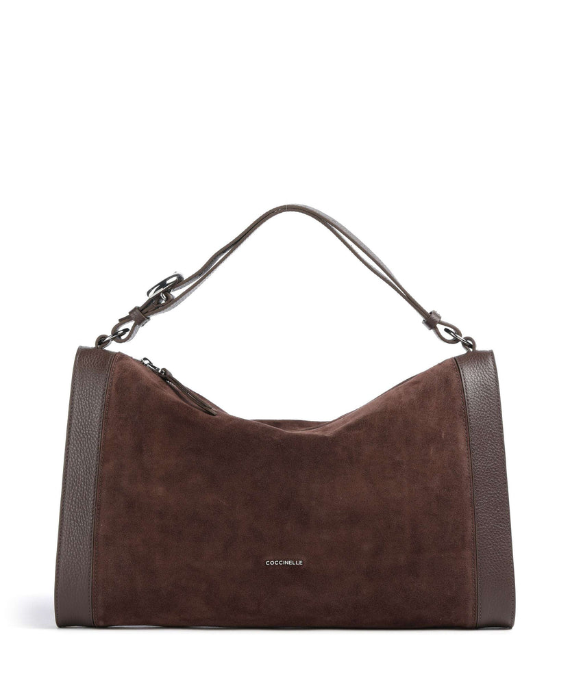 Coccinelle Elinor Suede Hobo bag brunette