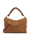 Coccinelle Boheme Suede Hobo väska cognac