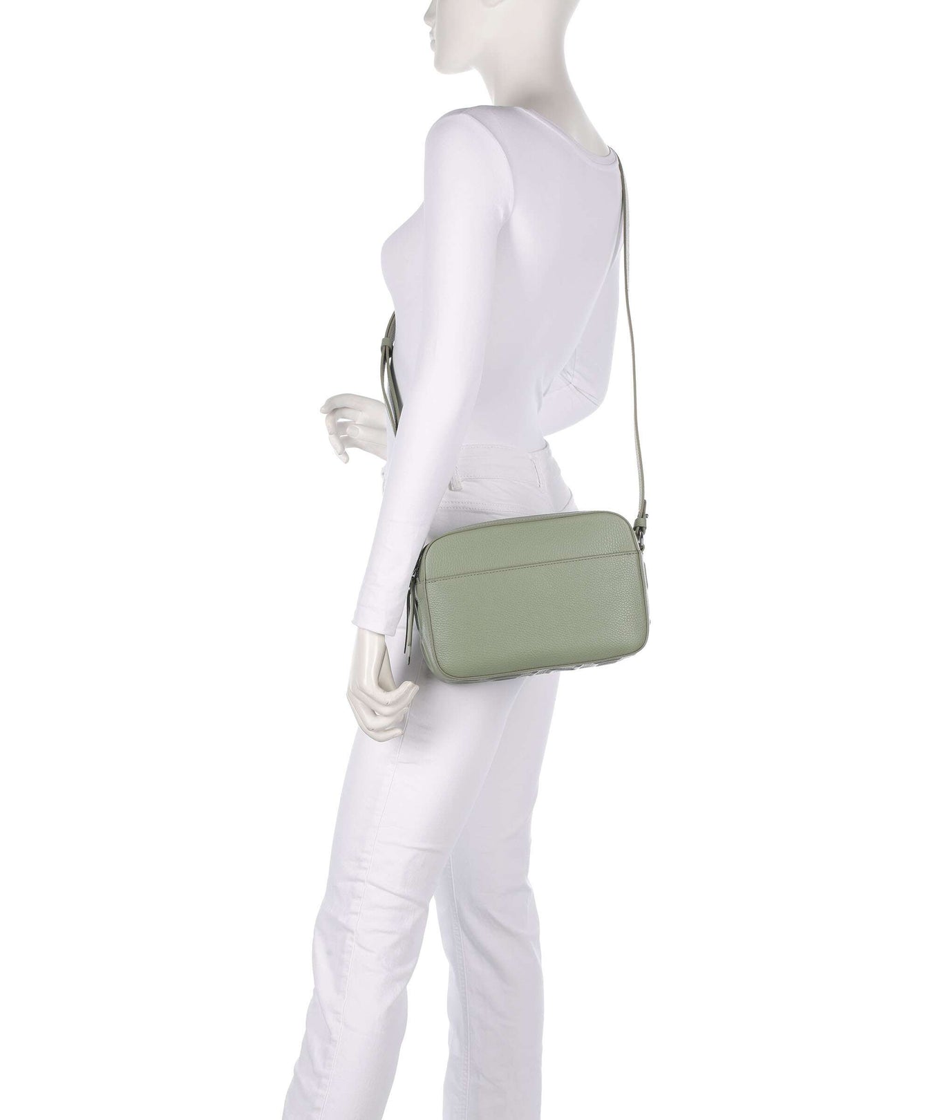 Coccinelle Myrtha Maxi Logo Crossbody bag greenery