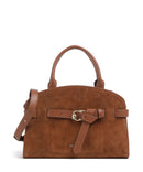Coccinelle Sabine Suede Handväskor cognac