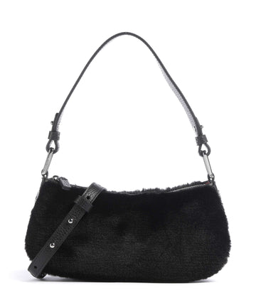 Coccinelle Merveille Synthetic fur Axelremsväska noir
