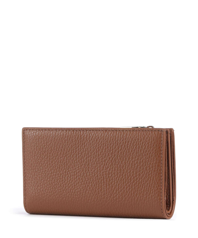 Coccinelle Metallic Soft Wallet cognac