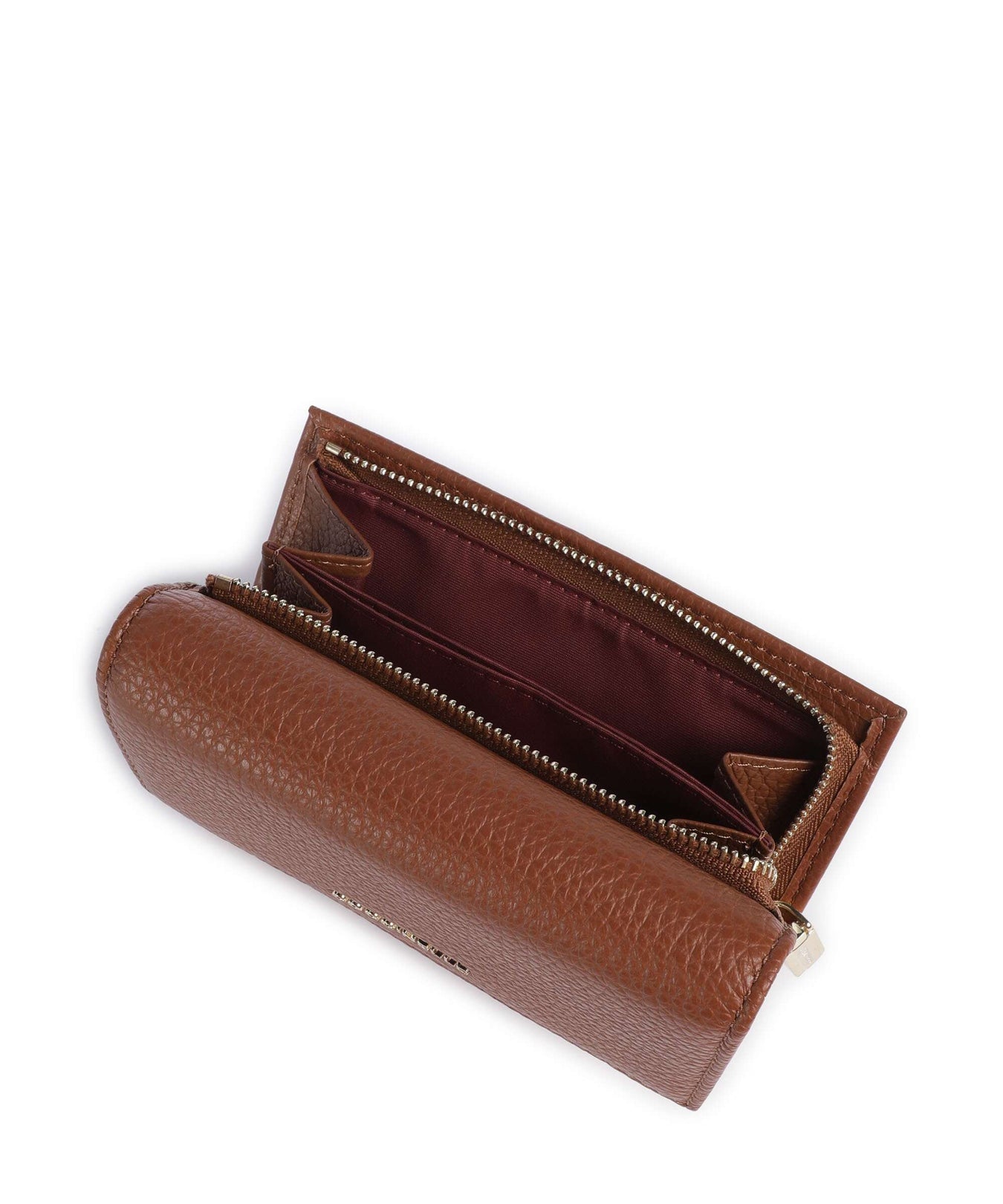Coccinelle Metallic Soft RFID Wallet cognac