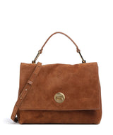 Coccinelle Liya Suede Handväskor cognac