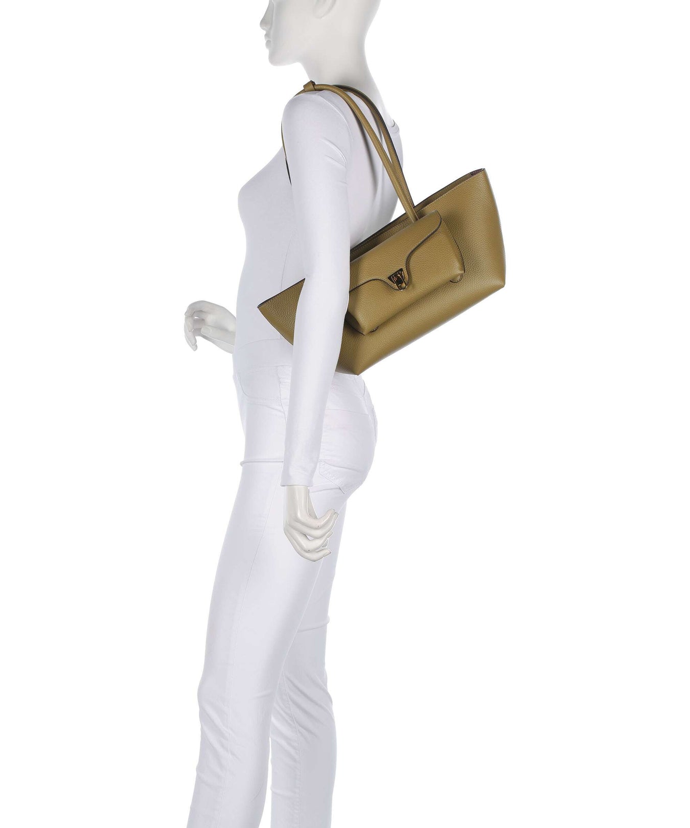 Coccinelle Beat Double Shoulder bag seagrass