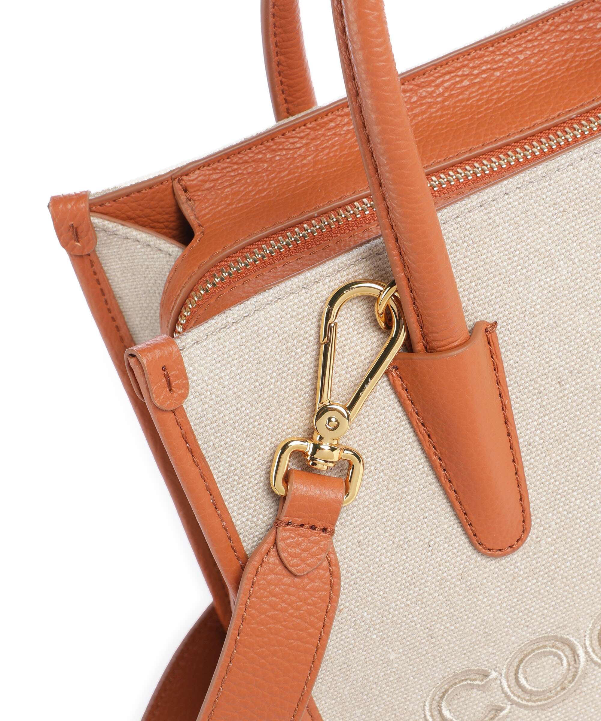 Coccinelle Myrtha Canvas Handbag natural/crab