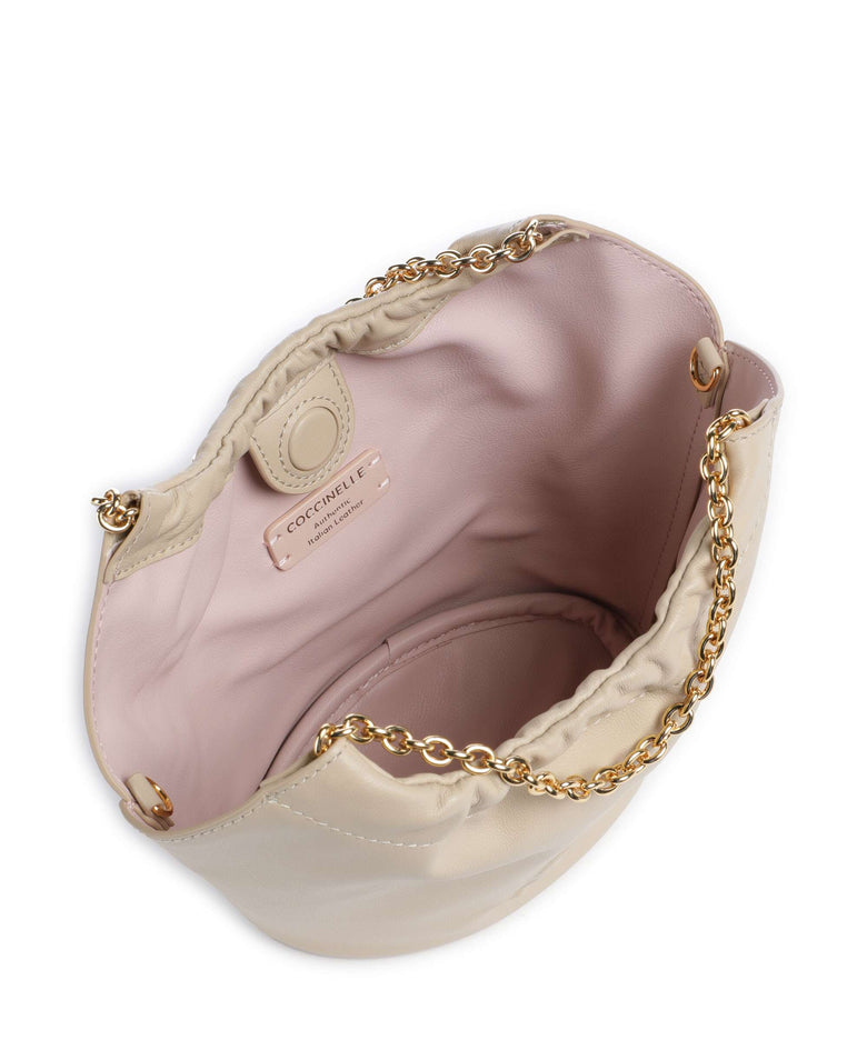 Coccinelle Smash Bucket bag sandshell