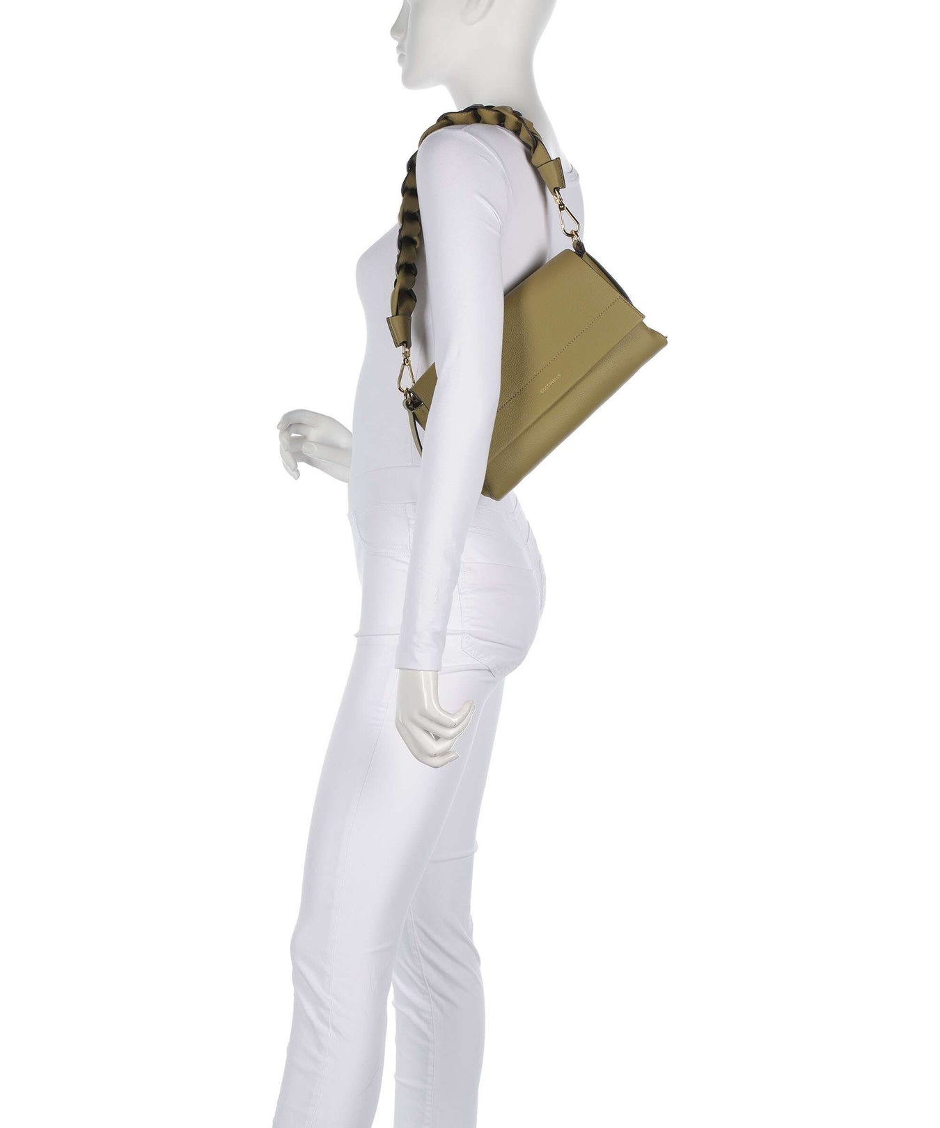 Coccinelle Boheme Grana Double Shoulder bag seagrass/sandshell