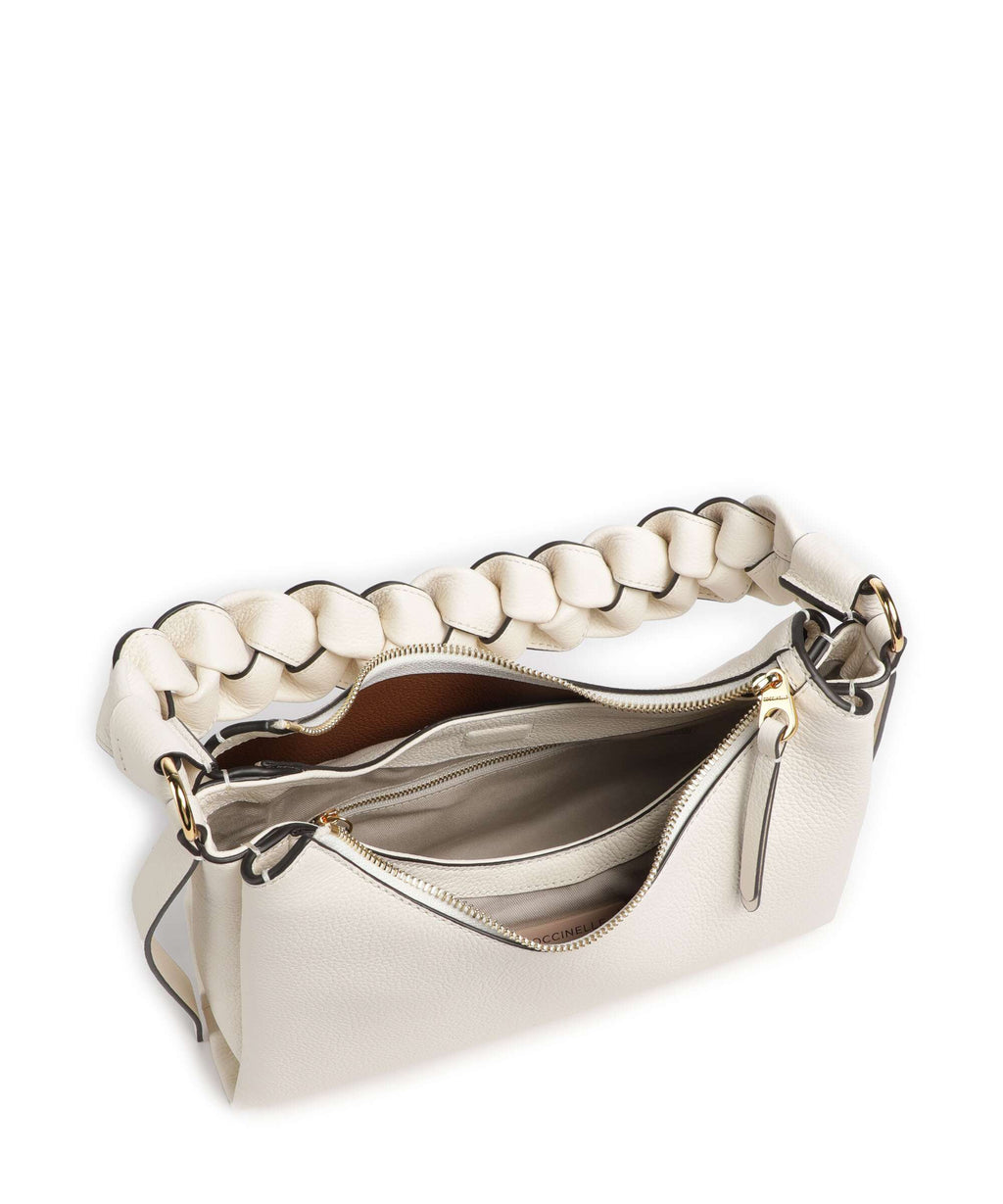 Coccinelle Boheme Grana Double Shoulder bag pearl/cognac