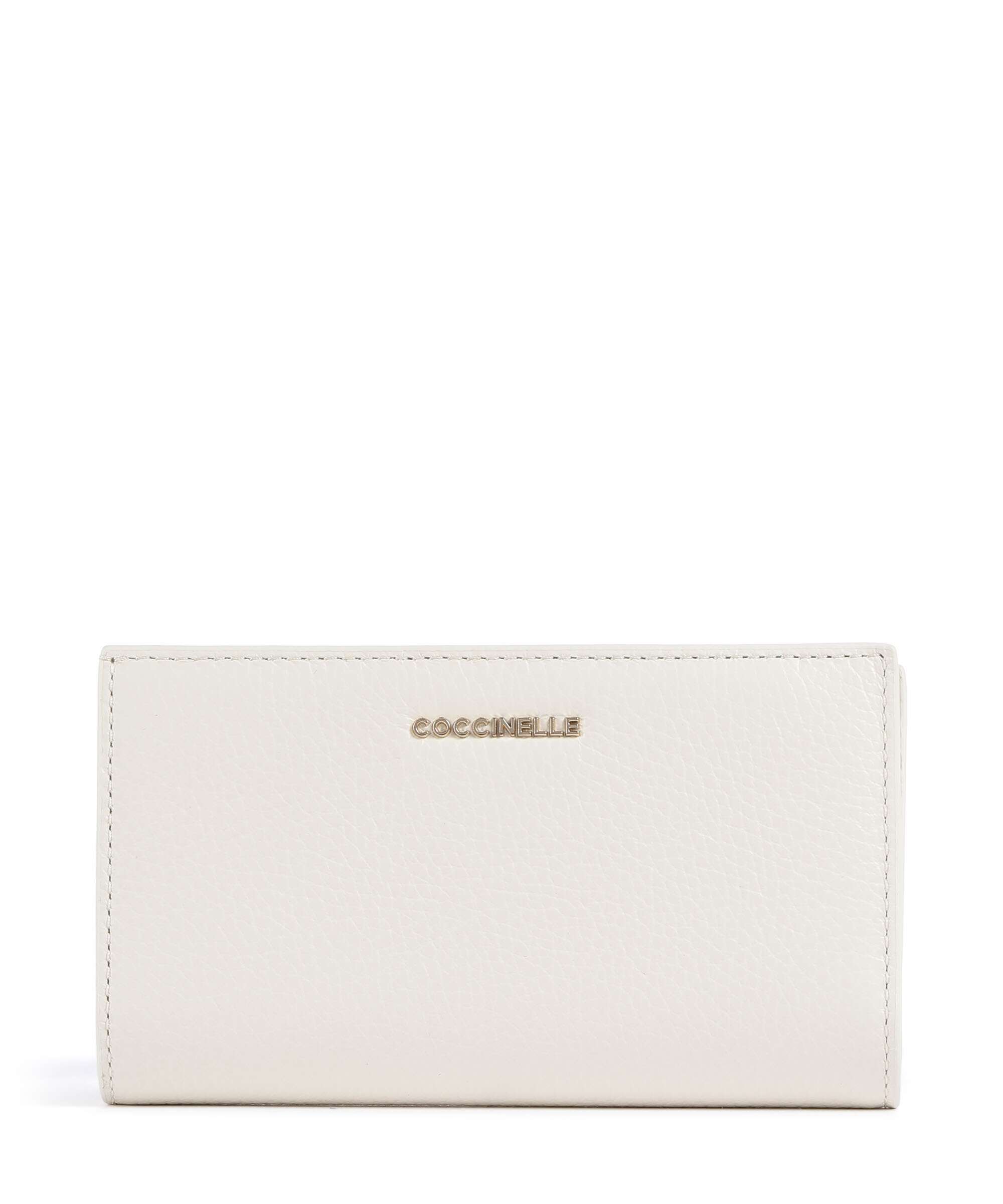 Coccinelle Metallic Soft Wallet pearl