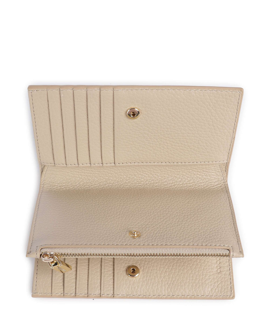 Coccinelle Metallic Soft Wallet sandshell