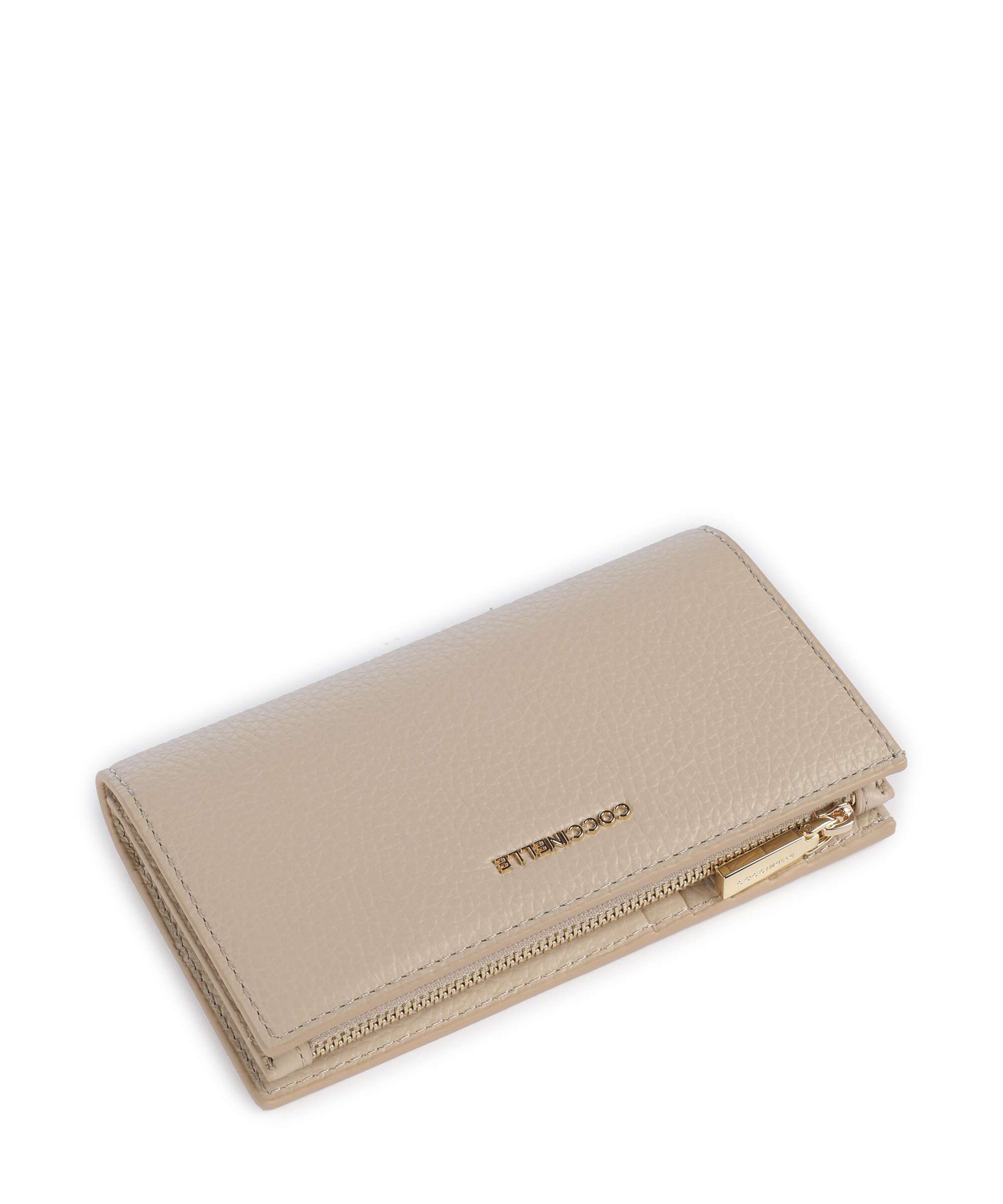Coccinelle Metallic Soft RFID Wallet sandshell