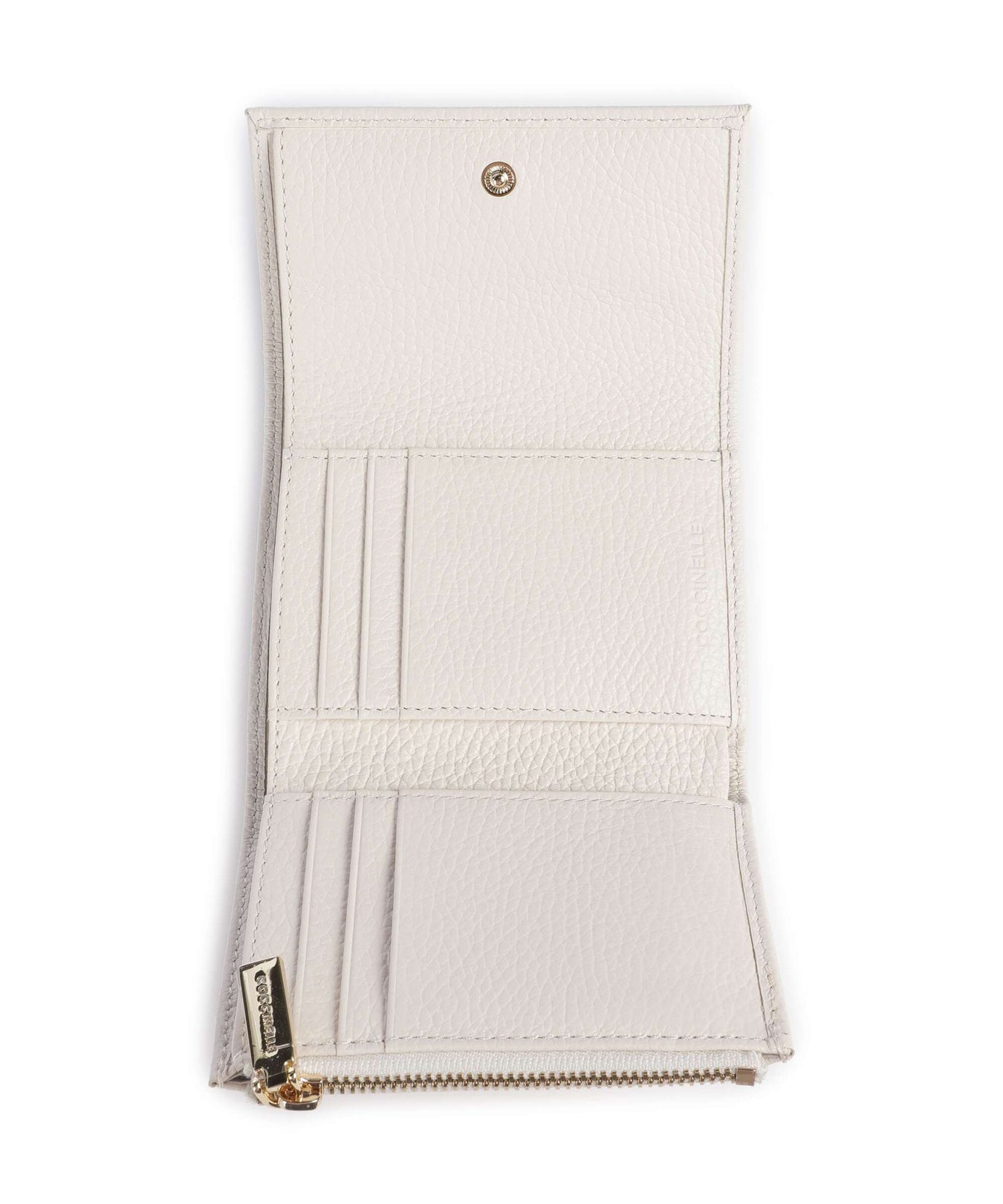 Coccinelle Metallic Soft RFID Wallet pearl
