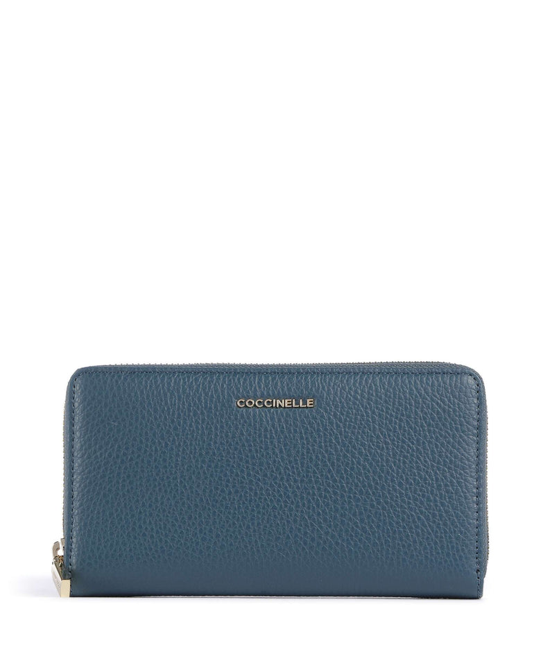 Coccinelle Metallic Soft Wallet deep blue