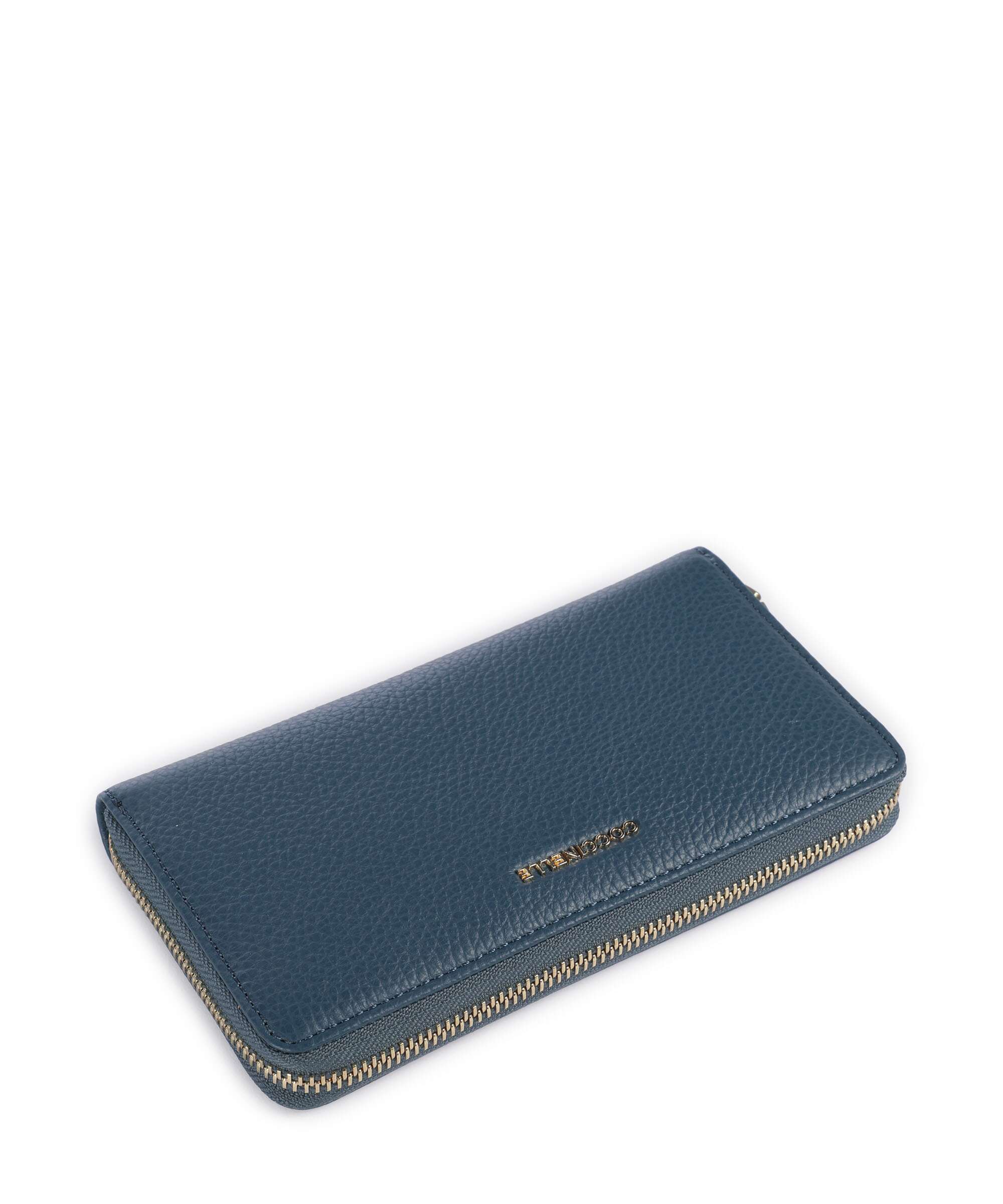 Coccinelle Metallic Soft RFID Wallet deep blue