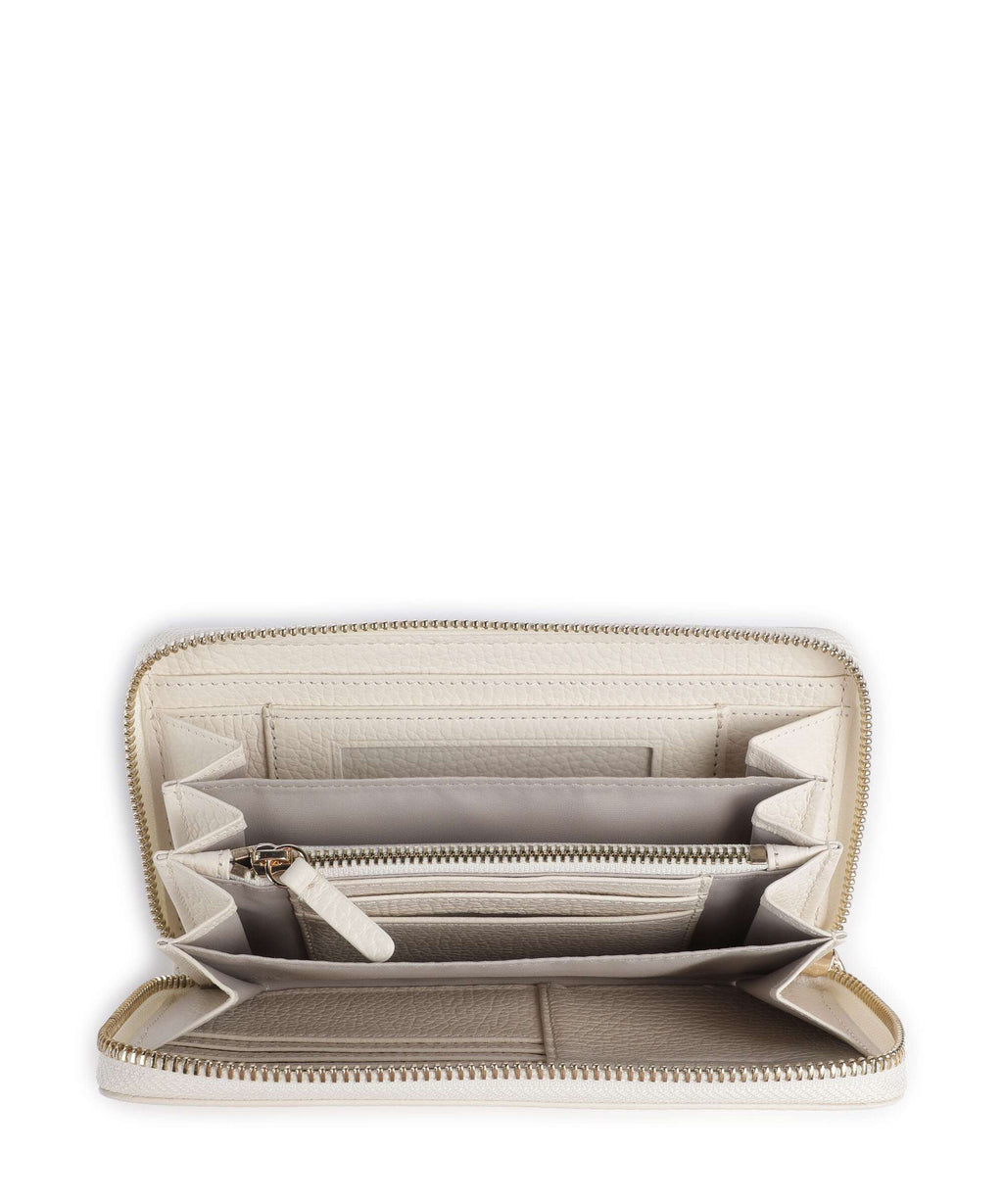 Coccinelle Metallic Soft Wallet pearl