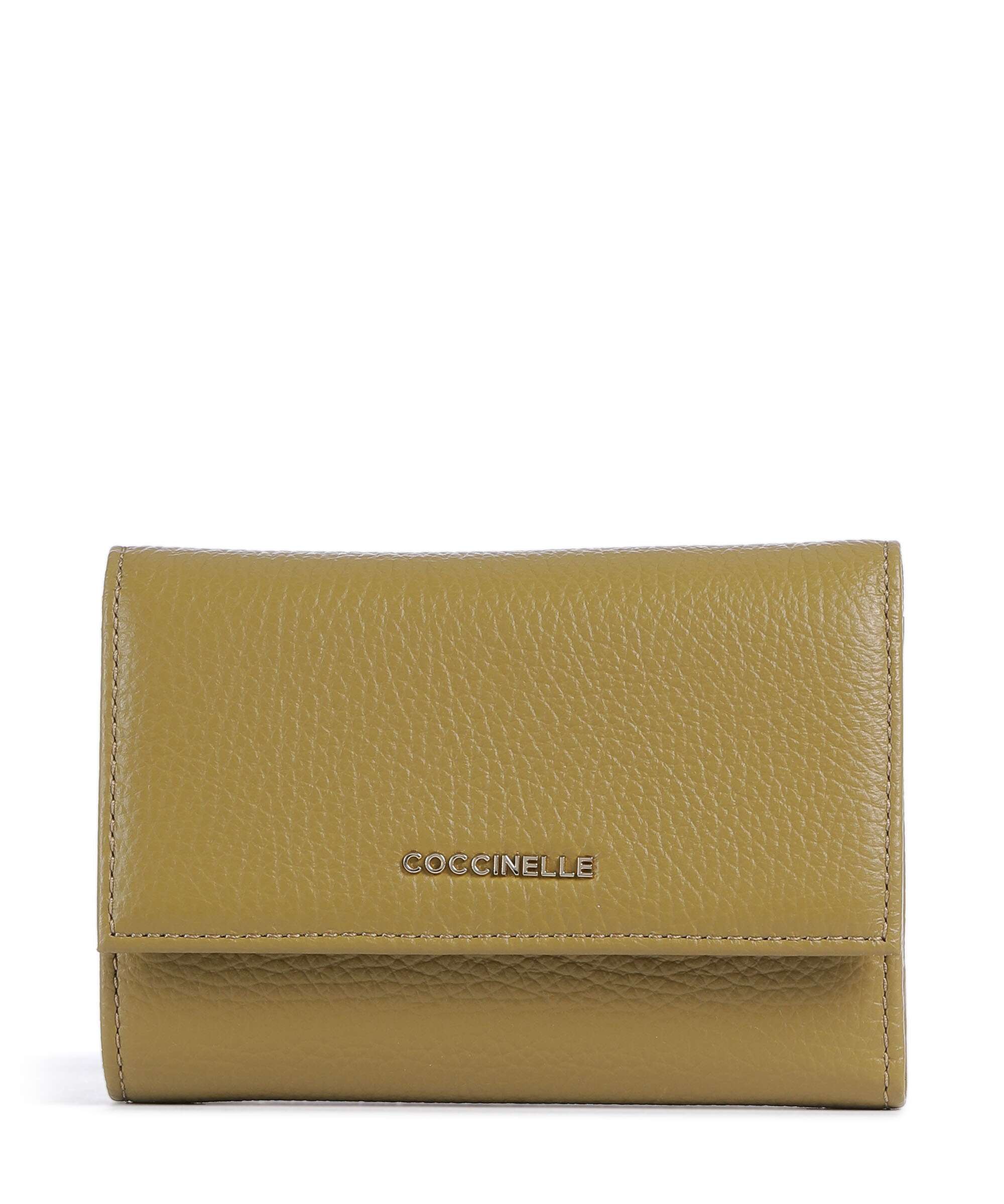 Coccinelle Metallic Soft RFID Wallet seagrass