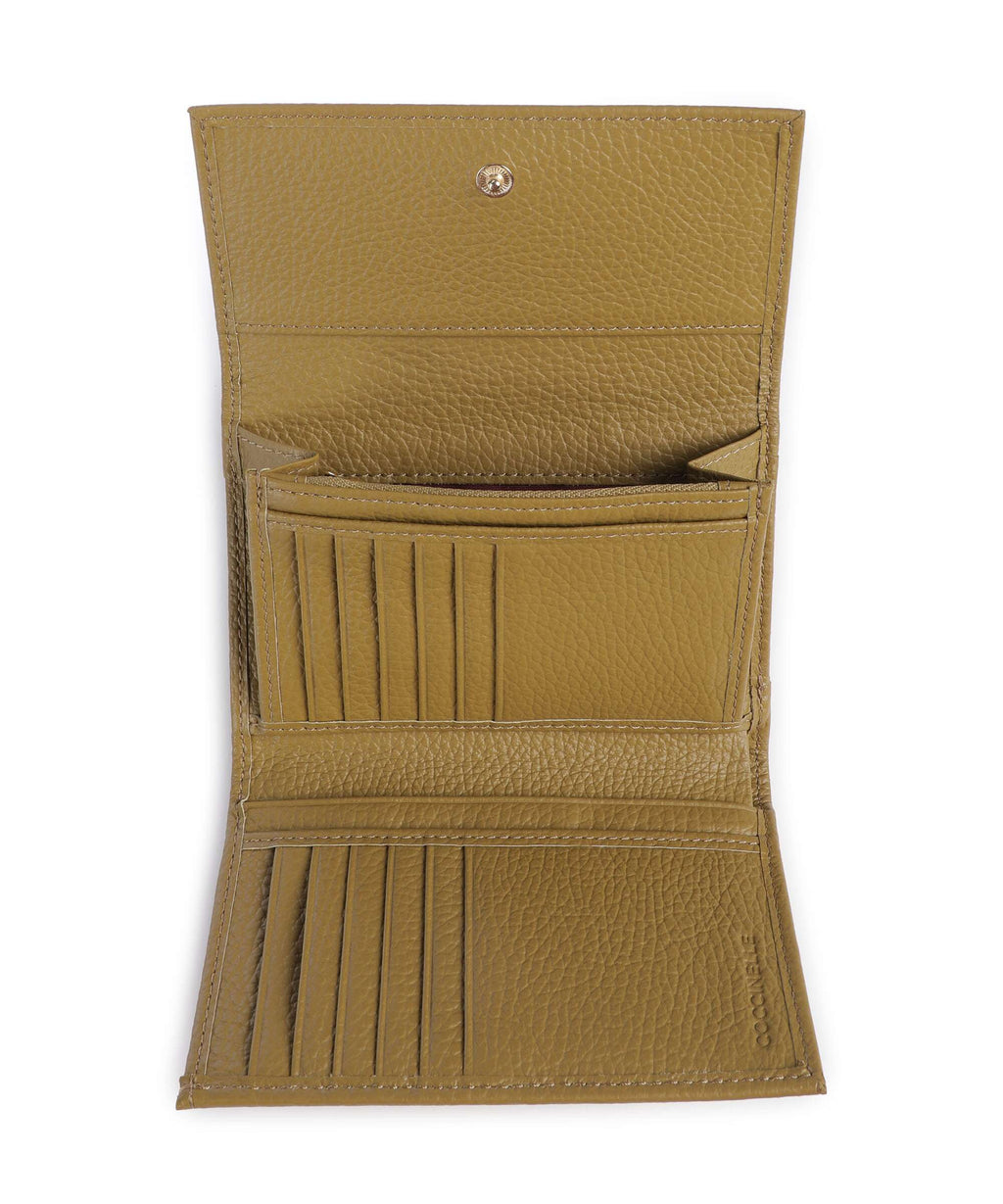 Coccinelle Metallic Soft Wallet seagrass