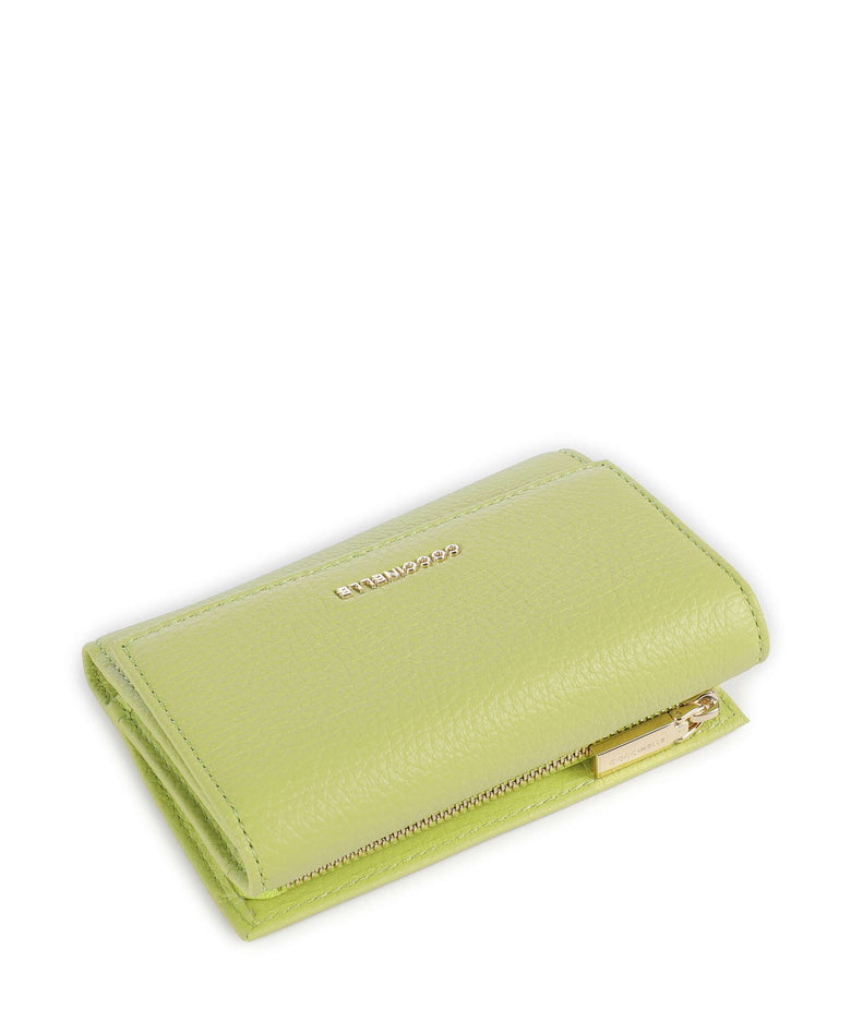 Coccinelle Metallic Soft Wallet green glow