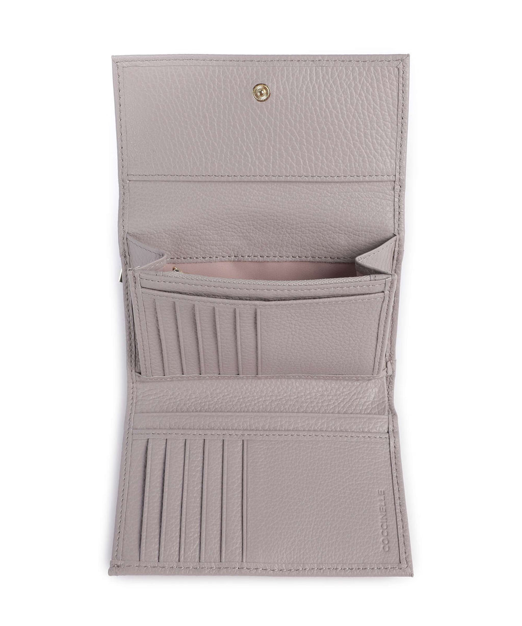 Coccinelle Metallic Soft Wallet oyster