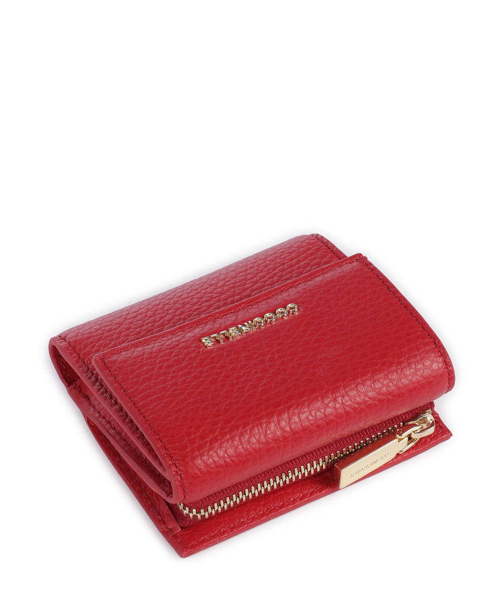 Coccinelle Metallic Soft Wallet scarlet