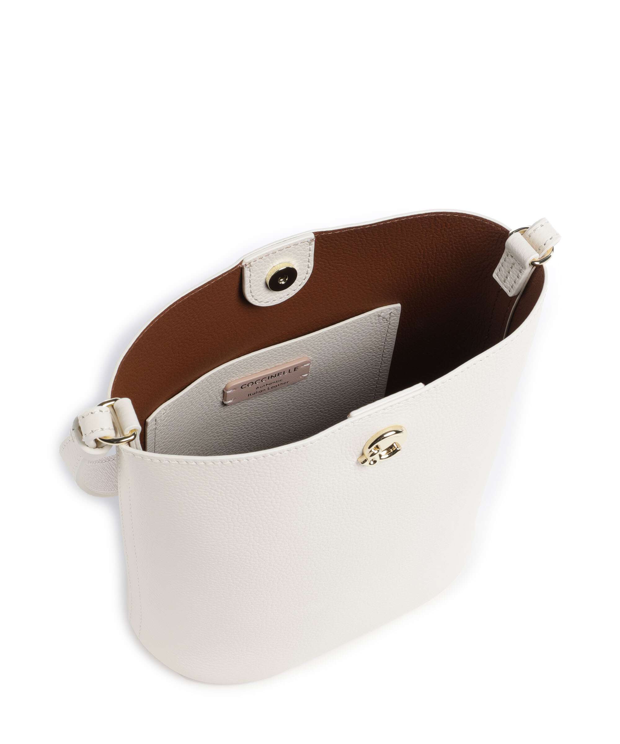 Coccinelle Nikla Bucket bag pearl/cognac