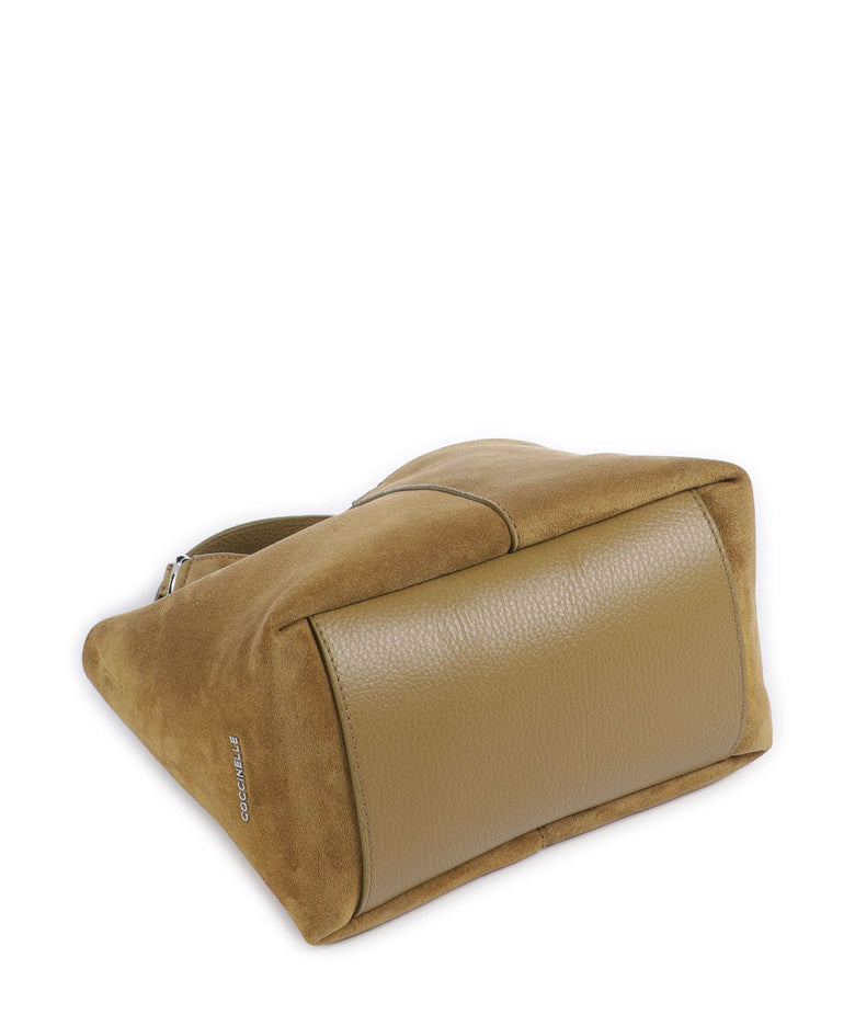 Coccinelle C-Easy Suede Handbag seagrass