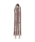 Coccinelle Nastro Signature Bag strap multi new warm taupe