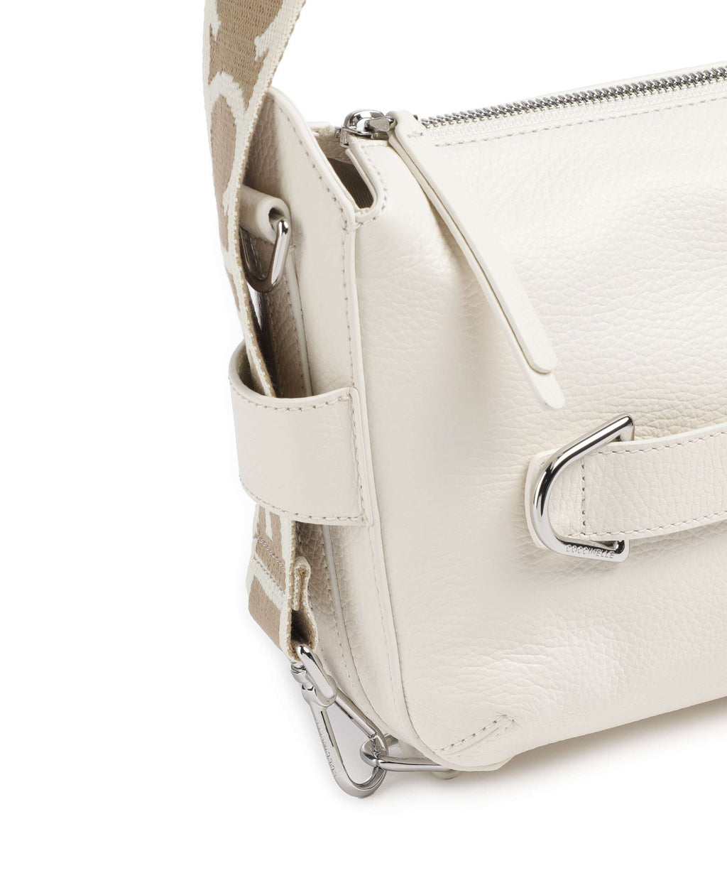 Coccinelle Gretel Ribbon Crossbody bag pearl