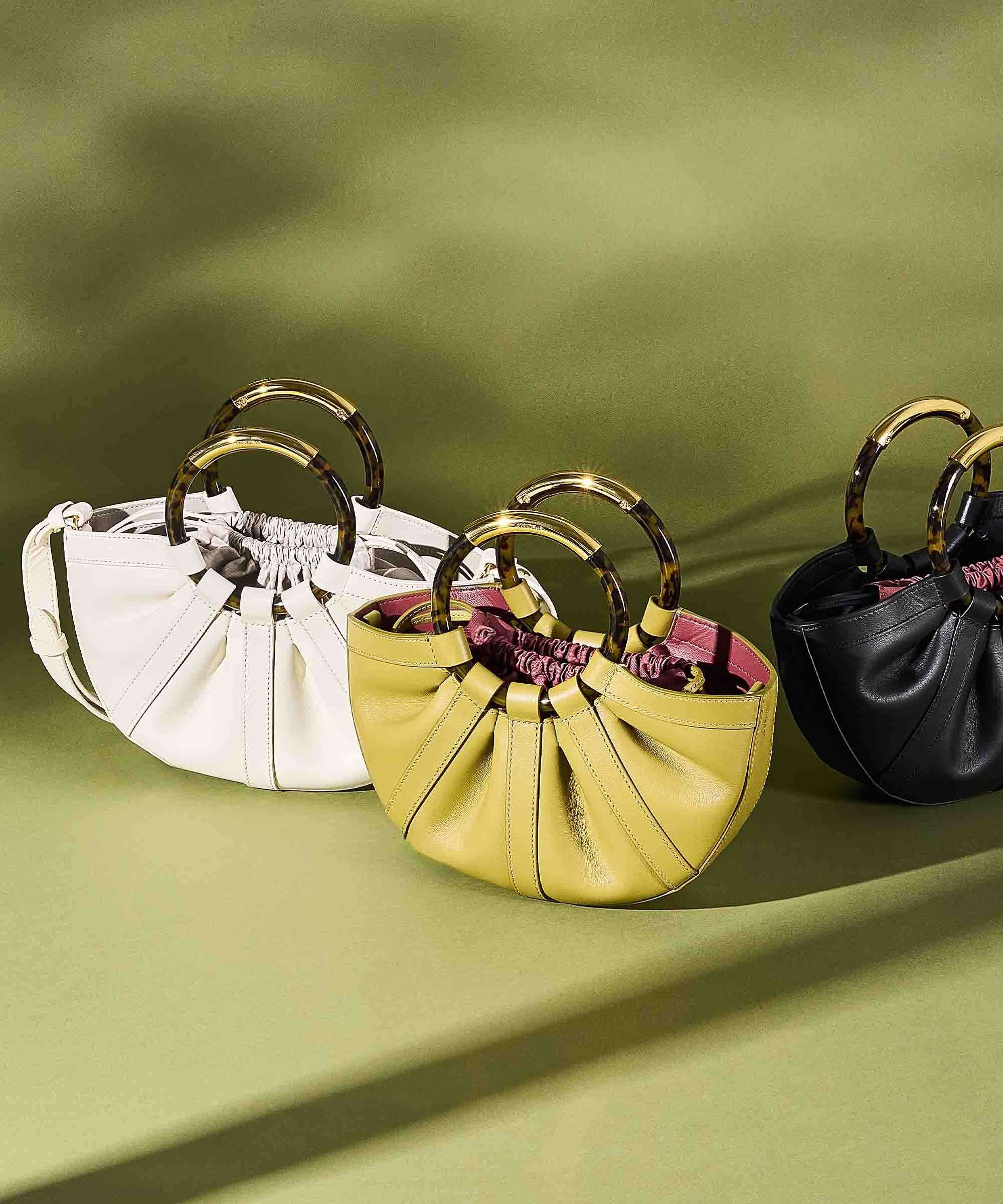 Coccinelle Shell Handbag seagrass