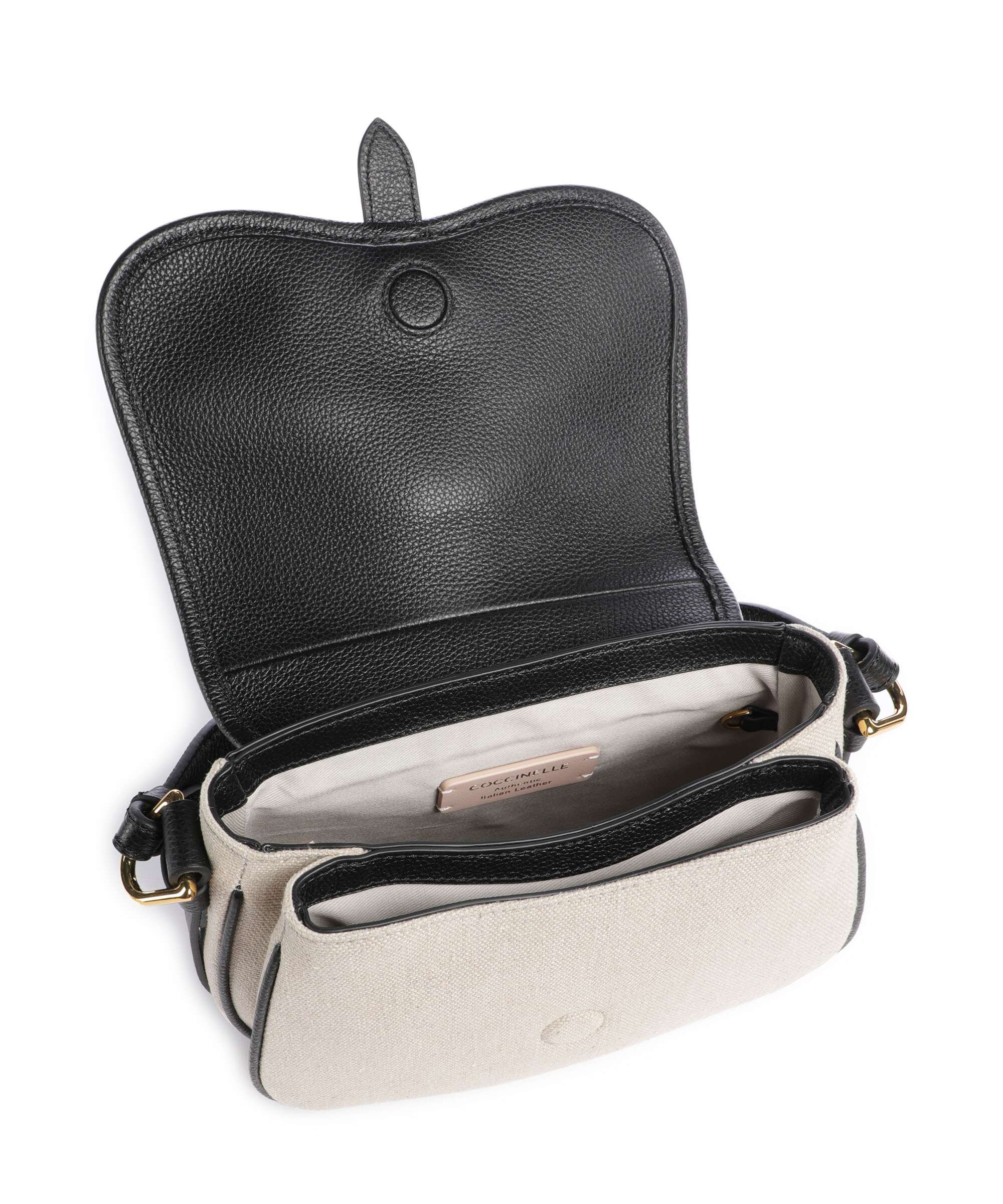 Coccinelle Mavery Canvas Handbag natural/noir