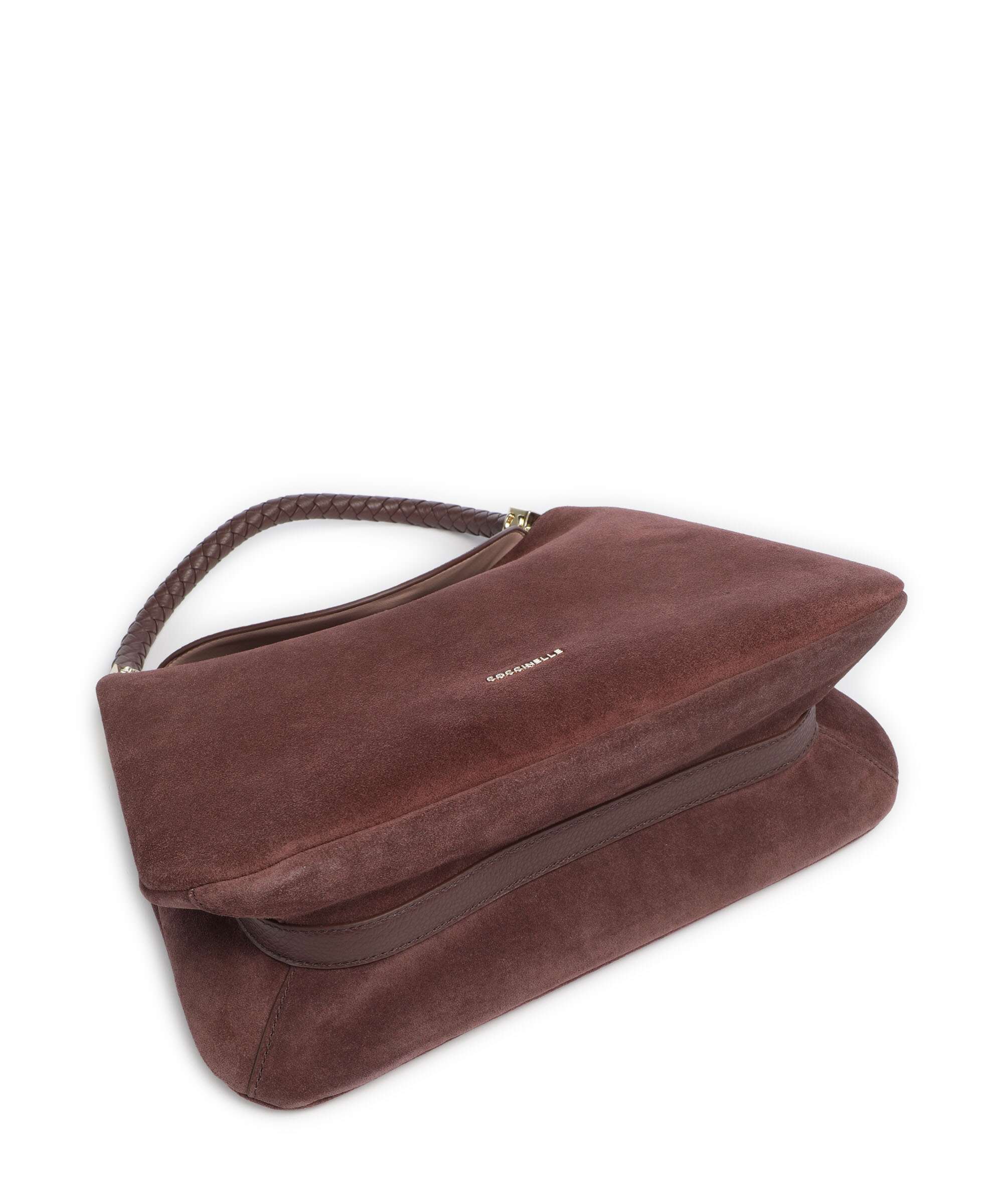 Coccinelle Tiggy Suede Handbag berry