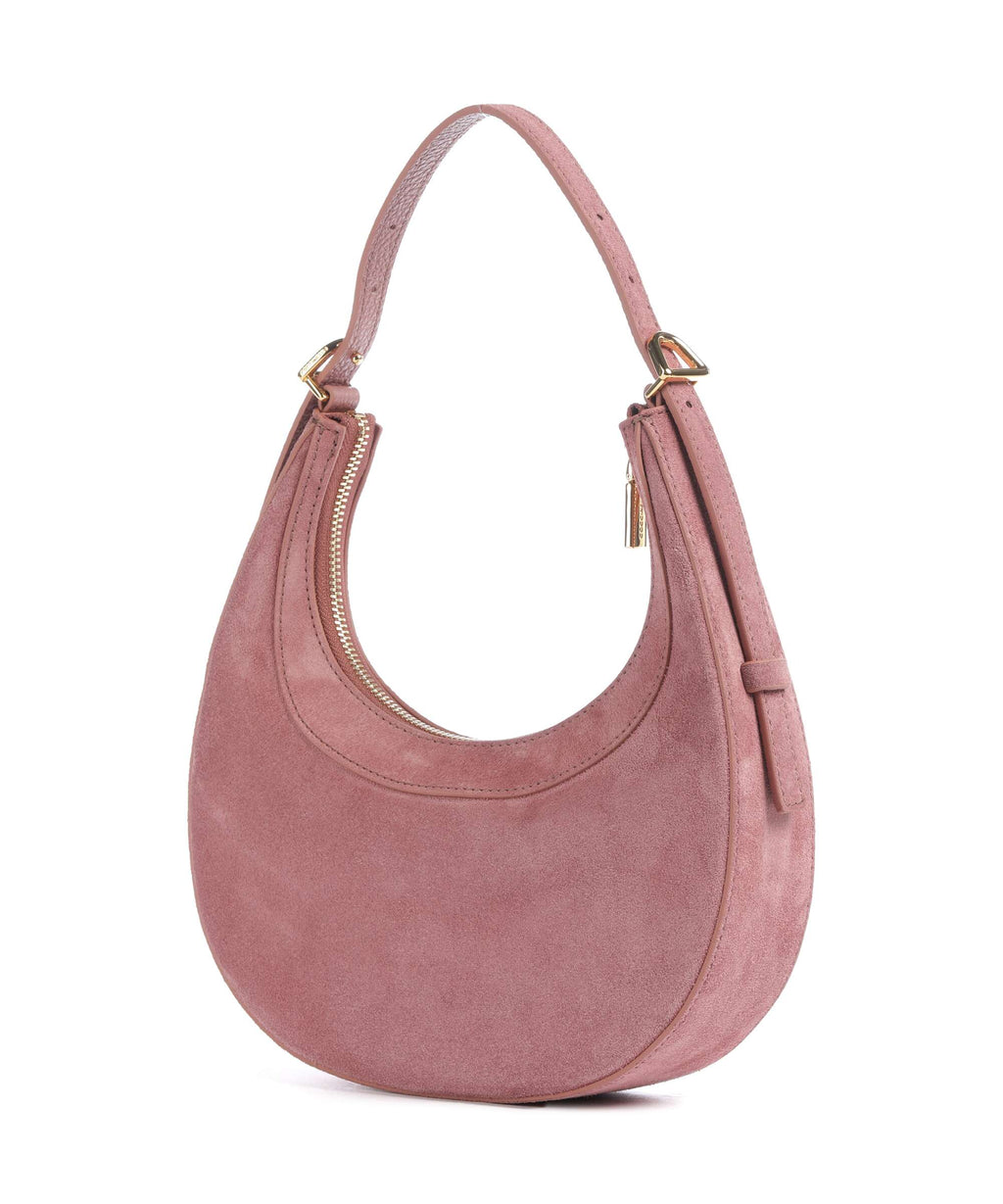 Coccinelle Whisper Suede Shoulder bag winter rose