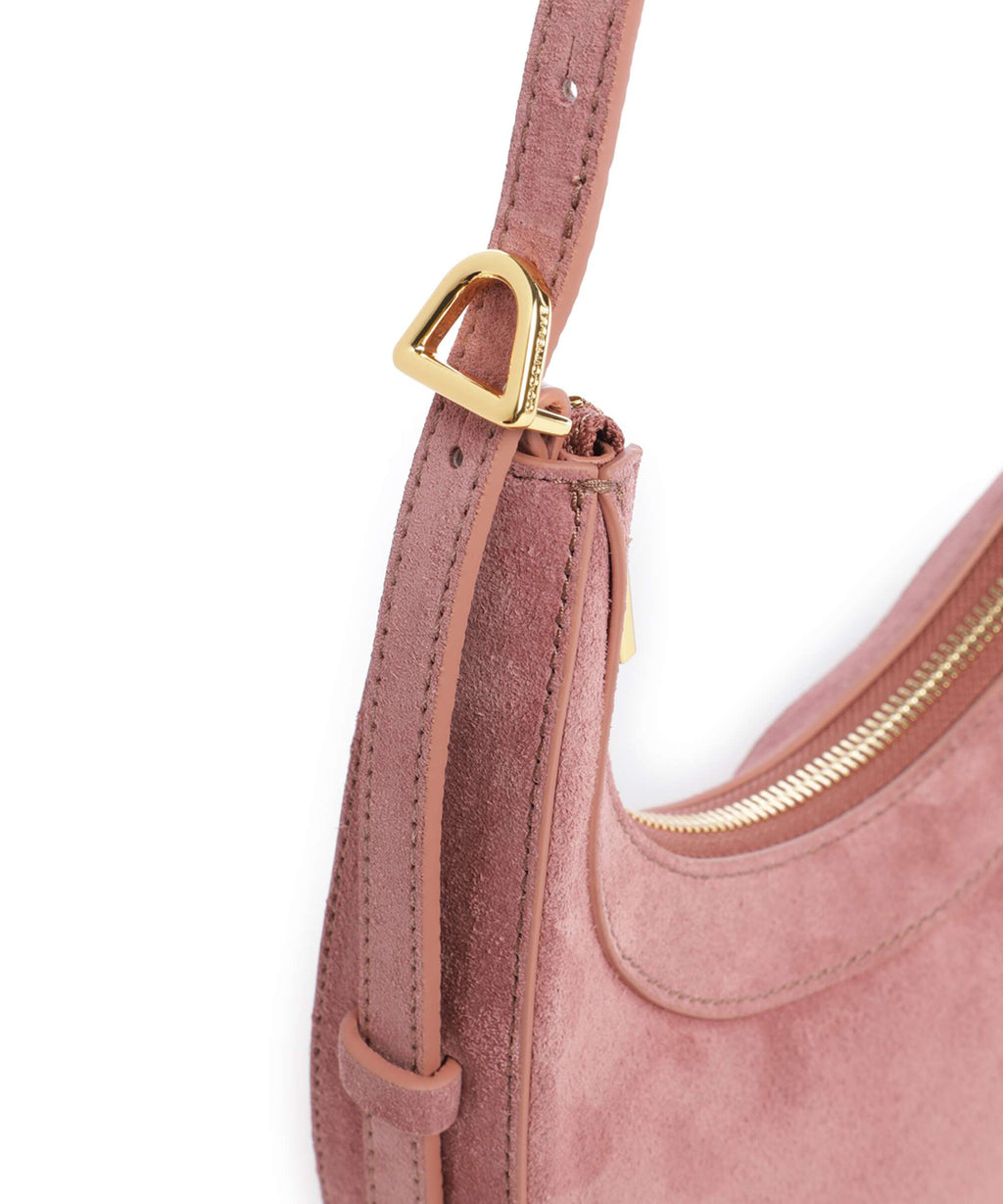 Coccinelle Whisper Suede Shoulder bag winter rose