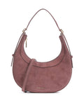 Coccinelle Whisper Suede Shoulder bag berry