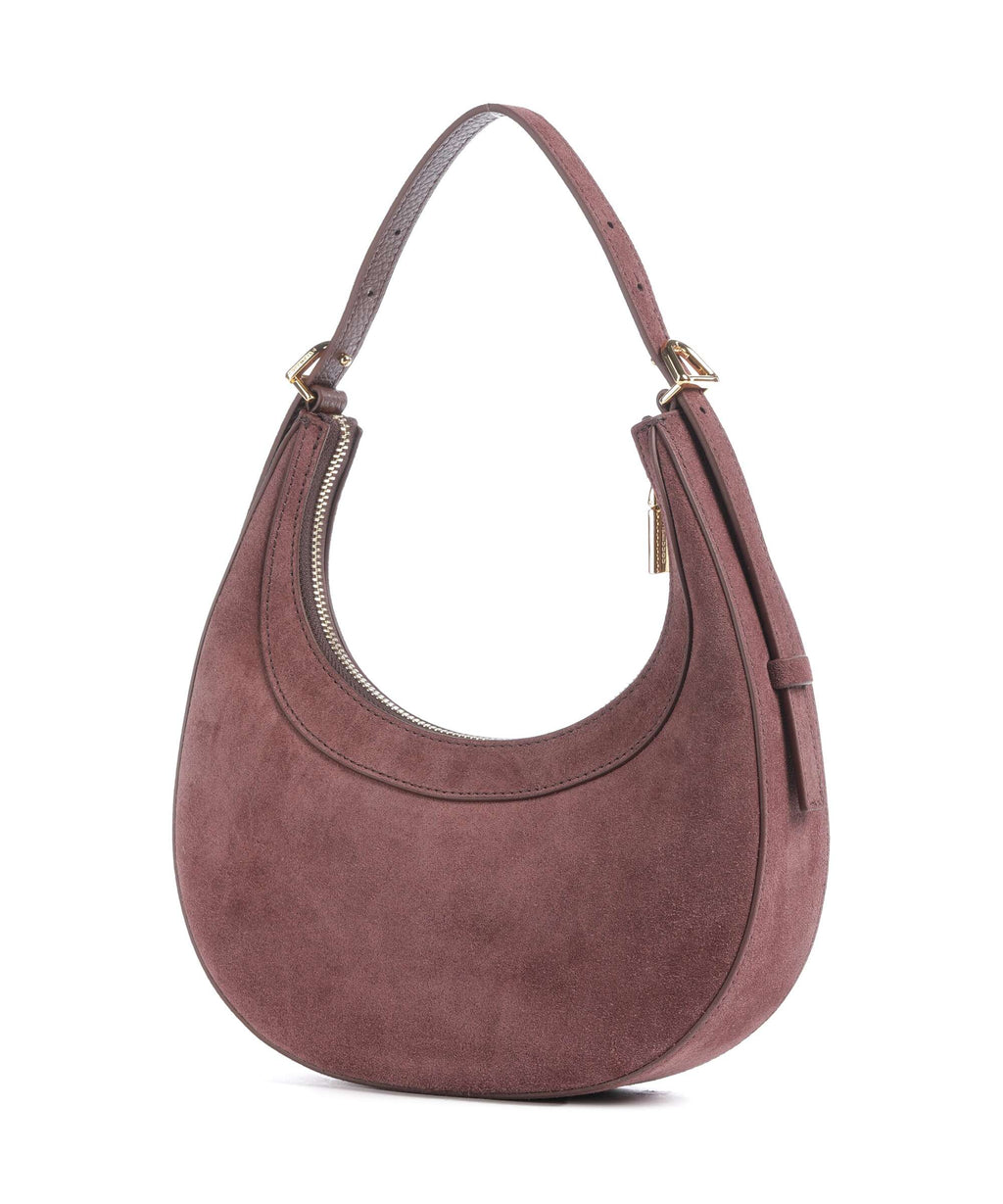 Coccinelle Whisper Suede Shoulder bag berry